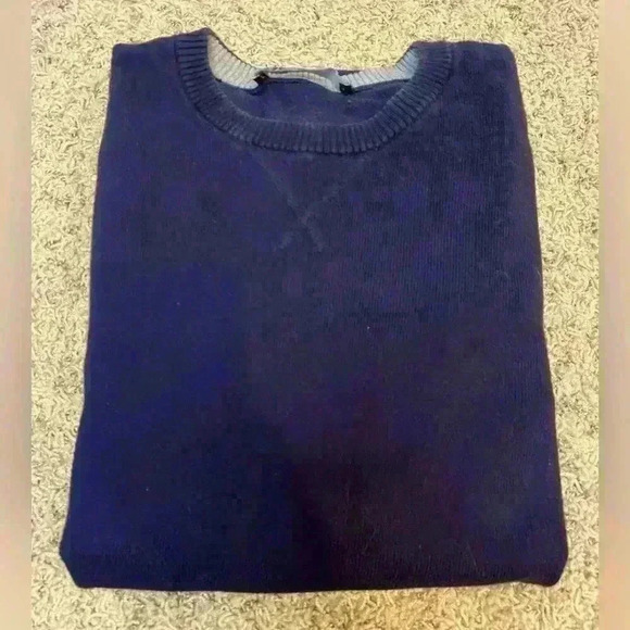 GAP Navy CASHMERE Blend Mens Crew Neck Sweater - Picture 1 of 7